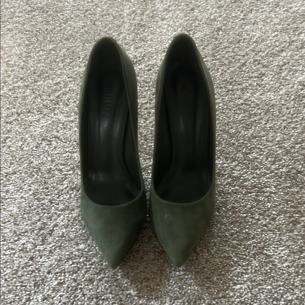 Schutz Green Women's Pumps
